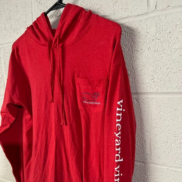 Vinyard Vines - Red Hoodie Tee (Small) - Picture 3 of 6